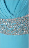 Blue Halter Long Beaded Prom Dress KSP124