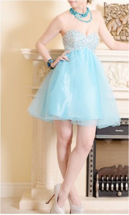 Light Sequined Short Prom Dresses/Homecoming Dress KSP134