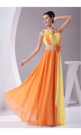 Bright Contrast Color Sequin Flowing Prom Dresses KSP217