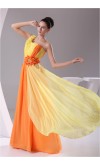 Bright Contrast Color Sequin Flowing Prom Dresses KSP217