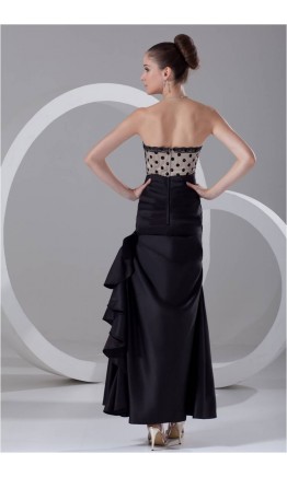 Mermaid Dotted Strapless Satin Formal Dress KSP214