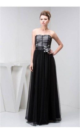 Soft Tulle Strapless Princess Prom Dresses KSP189