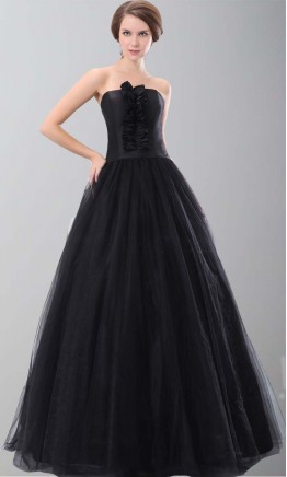 Retro Black Cinderella Lace Up Ball Gowns KSP202