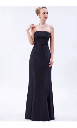 Simple Strapless Trumpet Formal Prom Dresses KSP206