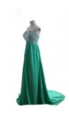 Green Sweetheart Sequin Floor Length Prom Dresses KSP306