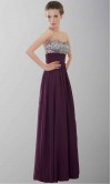 Empire Waist Band Strapless Long Prom Dresses KSP319