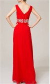 V-neck Long Red Beaded Prom Dress/ Evening Dress KSP158