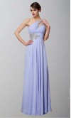 Purple Keyhole One Shoulder Sequin Prom Dresses KSP338