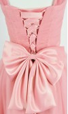 Pastel Pink Tank Straps Short Prom Gown KSP350