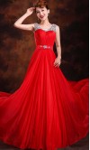 Wine Sequined Straps Long Prom Dresses Scoop Neckline KSP353