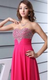 Sparkle Sweetheart Sequin Tunic Long Coral Prom Dress KSP358