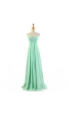 Mint Green Cross Pleated Long Bridesmaid Dresses KSP171