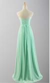 Mint Green Cross Pleated Long Bridesmaid Dresses KSP171