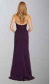 Removable Vest Long Purple Trumpet Bridesmaid Dress KSP405