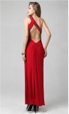 Brilliant Red One Shoulder Plicated Sequined Prom Dress KSP046