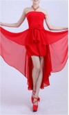 Red Hi-lo Dress For High School Prom KSP066