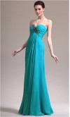 Long Chiffon Sweetheart Strapless Prom Dress KSP137