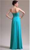 Long Chiffon Sweetheart Strapless Prom Dress KSP137