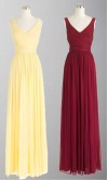 Long Chiffon Rich Peacock Bridesmaid Dresses KSP177