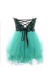 Shrot Retro Sexy Corset Empire Tulle Prom Dress KSP271