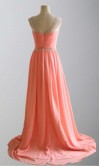 Round Lace Neckline Crossed Pleated Prom Dresses KSP298