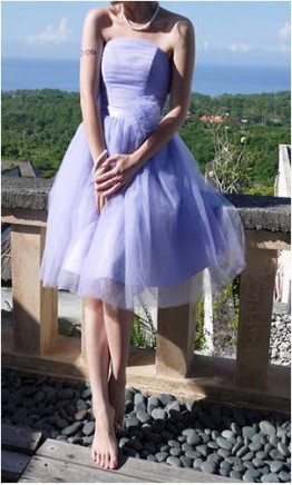 Fresh Mint Sweet Short Tulle Bridesmaid Dresses KSP326