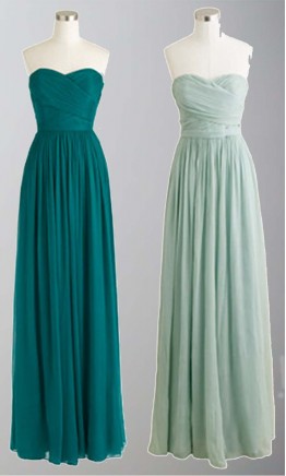 Blue Sweetheart Fitted Long Bridesmaid Dress KSP334