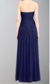 Navy Draped Flattering Long Bridesmaid Dress UK KSP337