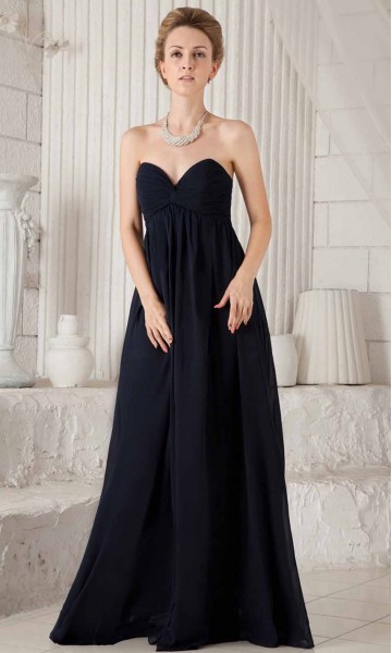 Dark Blue Long Bridesmaid Dresses