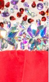 Amazing Rhinestone One Shoulder Short Red Prom Dress UK KSP386