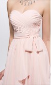 Light Pink Sweetheart Ruffled Short Bridesmaid Dresses KSP390