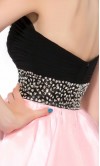 Black and Pink Sweetheart Empire Short Prom Dresses