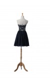 Cute Beaded Swirl Short Blue Graduation Dresses KSP408