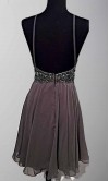 Short Jeweled Backless Halter Prom Dresses