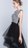 Sparkly High Low Tiered Layer Grade Prom Dresses