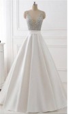 White Sequin Prom Dresses Long Plunge V neck