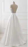 White Sequin Prom Dresses Long Plunge V neck