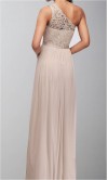 Lace Mesh One Shoulder Long Bridesmaid Dresses KSP519