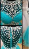 Extravagant Short Prom Dresses with Patterned Rhinestones 