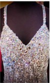 Sparkly Long Trumpet/ Mermaid Prom Dress with Cross Straps