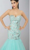 Long Sweetheart Fit & Flare Empire Rhinestone Prom Dresses