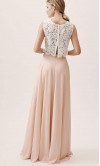 Long Two Pieces Bridesmaid Dresses with Side Slit KSP553