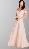 Light Pink Blush Convertible Long Bridesmaid Dresses KSP539