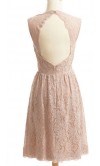 Blush Cut Out Square Cheap Short Bridesmaid Dresses KSP297